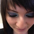 Blue n purple eyeshadow makeup