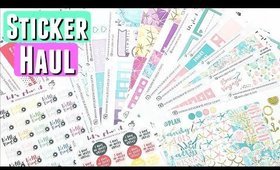 STICKER HAUL Etsy Sticker swap HAUL | Let's Plan It