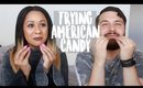 BRITISH TRYING AMERICAN CANDY CHALLENGE | Siana & Mags
