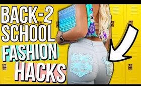 Back To School CLOTHING Life Hacks and DIYs