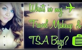 What's in my Travel Makeup & TSA Bags? | Carry-On Approved!