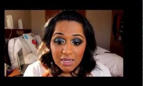 Makeup Tutorial - Red, White and Blue Indian Fashion Friday + Giveaway Winner #1!!