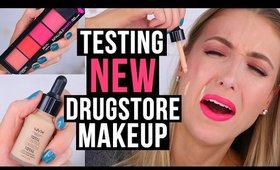 TESTING NEW DRUGSTORE MAKEUP?! || 5 First Impressions