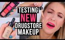 TESTING NEW DRUGSTORE MAKEUP?! || 5 First Impressions