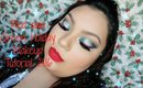 Red and Green Holiday Makeup Tutorial 2016
