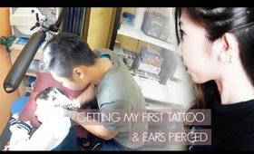 Getting Ears Pierced & First Tattoo • MichelleA