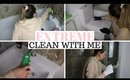 EXTREME BATHROOM CLEAN WITH ME UK WITH MUSIC | CLEANING MOTIVATION UK