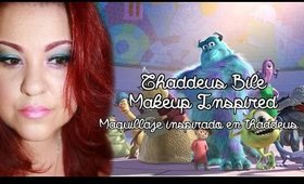 Thaddeus Monsters Inc Inspired Make-up - Maquillaje Inspirado en Monsters Inc