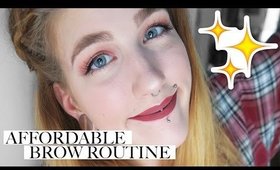 AFFORDABLE BROW ROUTINE | SARAH KRISTINA