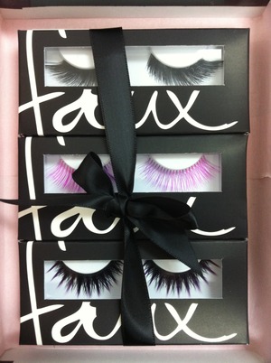 The lashes I won from FAUX! I cannot wait to try them!!