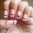 Pinstripe Bow Nails!!! (Inspired By Totallycoolnails)