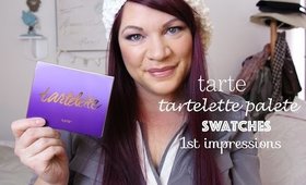 Brand new Tartlette palette swatches and1st impressions!