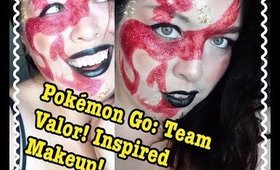 Pokemon Go: Team Valor! Inspired Makeup Look