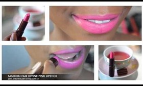 Fashion Fair 40th Anniversary Divine Pink Lipstick