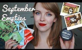 September Empties and Declutterings