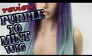Purple to Mint Lace Front Wig Eva Hair | Caitlyn Kreklewich