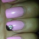 pink gel with bow