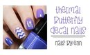 Thermal Butterfly Decal Nails | NailsByErin