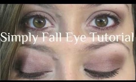 Simply Fall Eye Makeup Tutorial