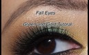 Easy Fall Green and Gold Eyeshadow Tutorial
