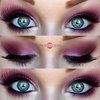 Lilac & Red Smokey Eye
