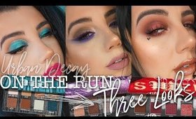 UD ON THE RUN PALETTES | Three Looks + Review