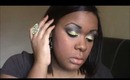 Tutorial: Smokey Glittery Gold Eyes using L.A. Colors loose glitter in Sunshine