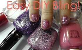 Easy DIY Bling Nail Tutorial!