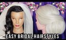 Easy Bridal Hairstyles for Medium to Long Hair | Wedding Hairstyles