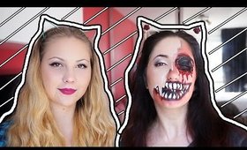 Tutorial Halloween: Pe sub mască (collab) | The Pretty Blossoms