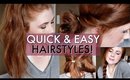 Quick & Easy Heatless Hairstyles! || Kristen Kelley