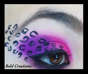 A fun and creative look I done using BH Cosmetics and my E.l f Liquid eyeliner 