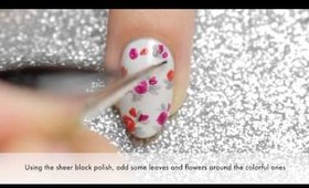Bright Fall Floral Nails | Lacquerstyle