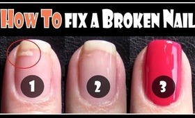 HOW TO FIX A BROKEN NAIL | REPAIR YOUR SPLIT NAILS EASY STEP BY STEP TECHNIQUE FOR BEGINNERS