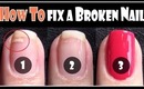 HOW TO FIX A BROKEN NAIL | REPAIR YOUR SPLIT NAILS EASY STEP BY STEP TECHNIQUE FOR BEGINNERS