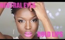 Neutral Eyes and Bold Lips Makeup Tutorial