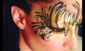 Masquerade Makeup Gold & Black