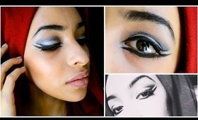 Haifa Wehbe Inspired Double Eyeliner Dramatic Cut Crease Smokey eye - مكياج هايفاء وهبي