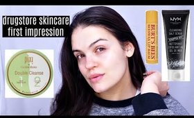 First Impressions DRUGSTORE Skincare Routine #SkincareSundays