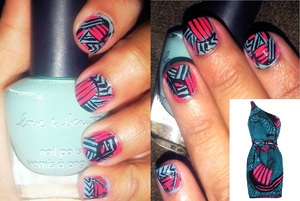 My tribal nails 2012!