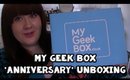 My Geek Box March 2015 Unboxing 'Anniversary'