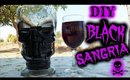 BLACK SANGRIA EASY RECIPE! │ How To Make A Halloween Cocktail Drink!