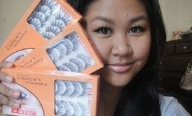 Model 21 Eyelashes Review and Demo