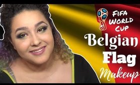 Belgium Flag Inspired Makeup Tutorial -FIFA World Cup- (NoBlandMakeup)