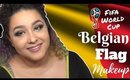 Belgium Flag Inspired Makeup Tutorial -FIFA World Cup- (NoBlandMakeup)