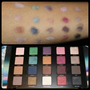 Love the colors! I used NYX jumbo eye pencil in milk as a base for the swatches. 