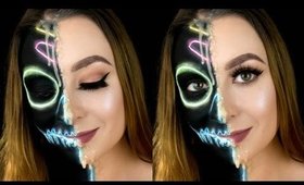 Melted Face Neon Skull Makeup / NYX Face Awards 2017 USA Entry