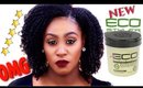 NATURAL FINE HAIR WASH AND GO WITH ECO STYLE BLACK CASTOR & FLAXSEED OIL GEL | DEMO | Shlinda1