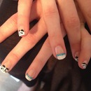 panda nails :) 