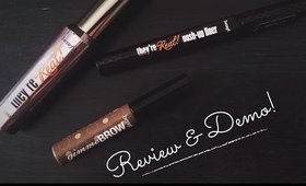 Review & Demo | Benefits Push Up Liner, Gimme Brow, They're Real Mascara!